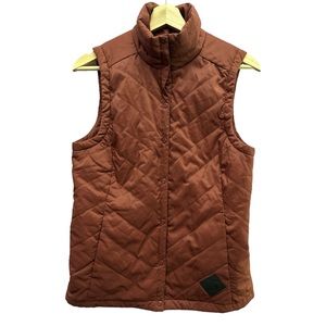The North Face Puffer Vest Red Button Up